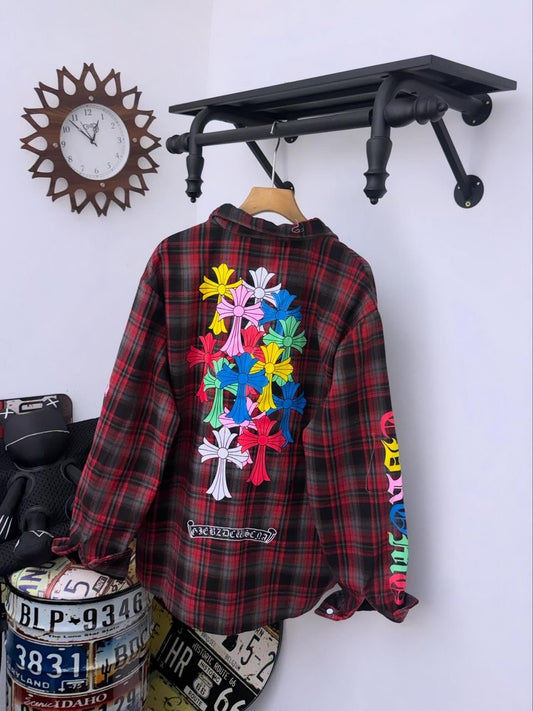 Chrome Heart ❤️ Flannel LS
