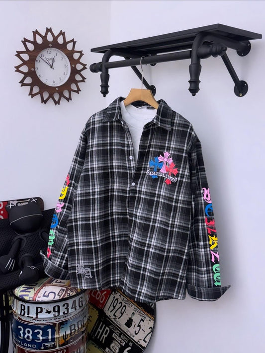 Chrome Heart 💚 Flannel LS