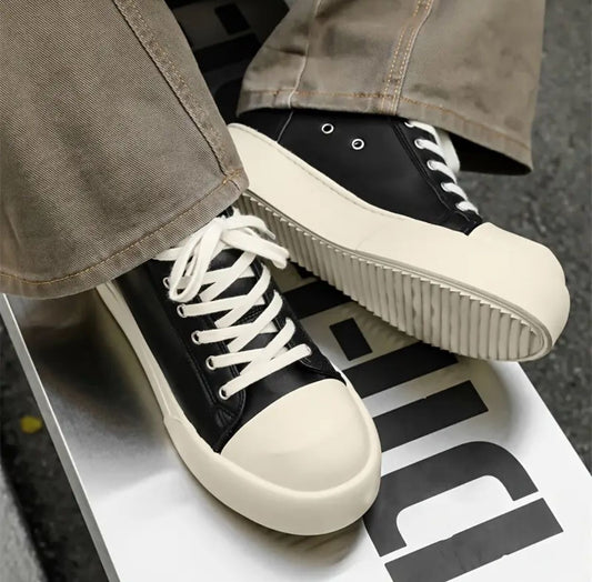 Mens Abstract Leather Shoes