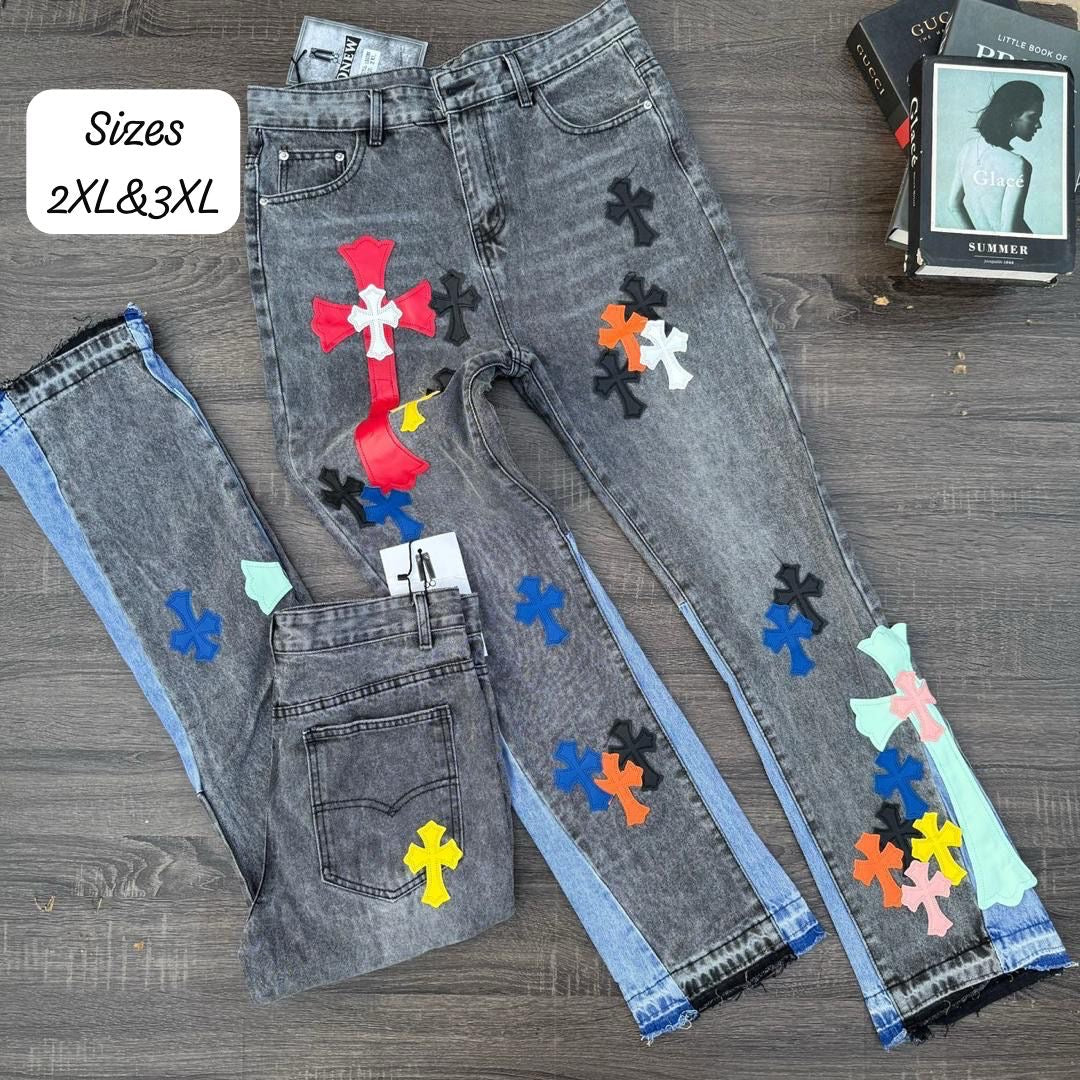 High Quality Chrome Heart Jeans