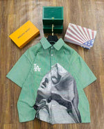 Vintage Short Sleeves Zip up