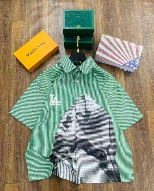 Vintage Short Sleeves Zip up