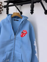 Chrome Heart Rolling stone Hoodies Zip up