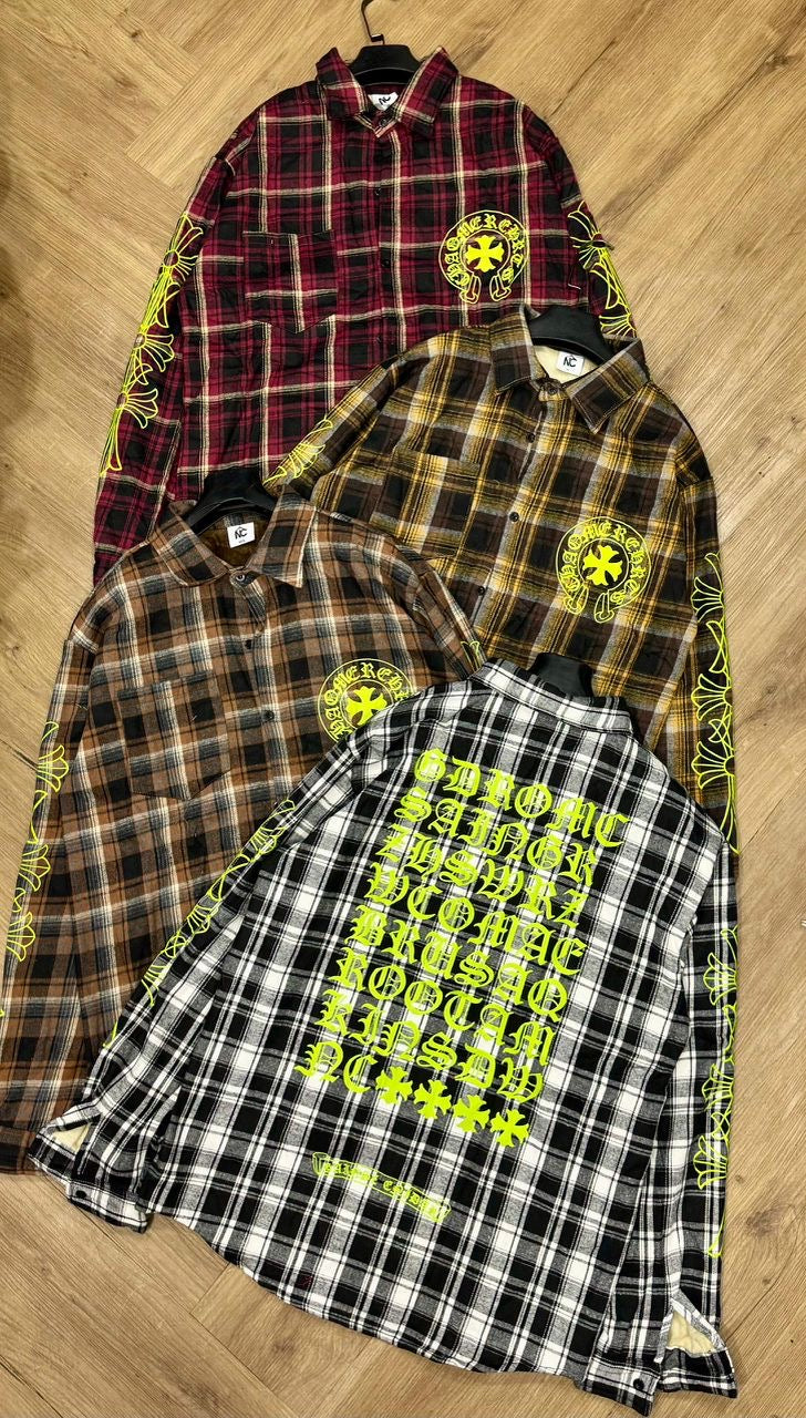 Chrome heart flannel Long sleeves