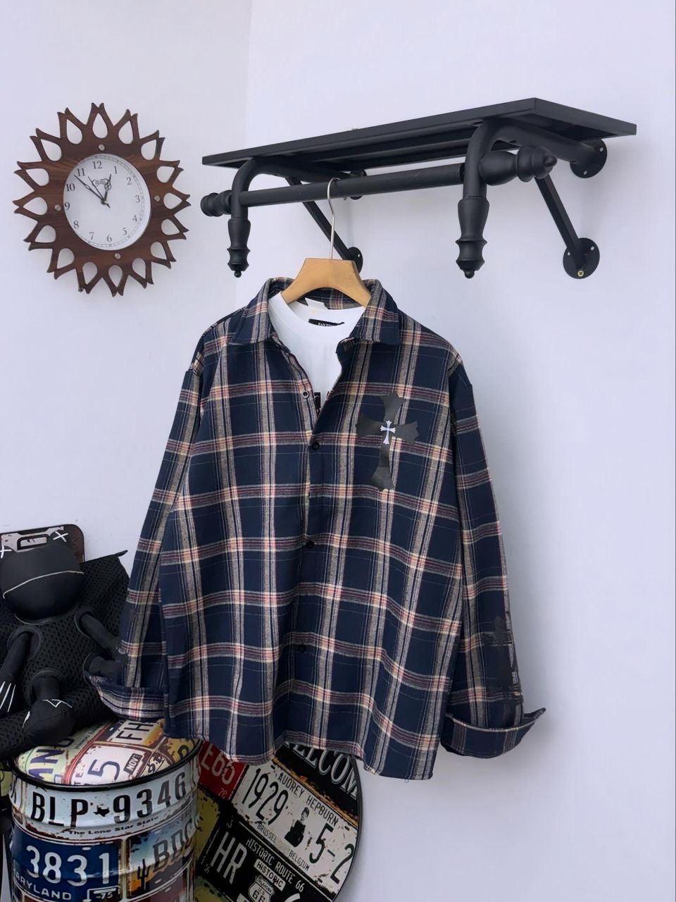 Chrome Heart ❤️ Flannel LS